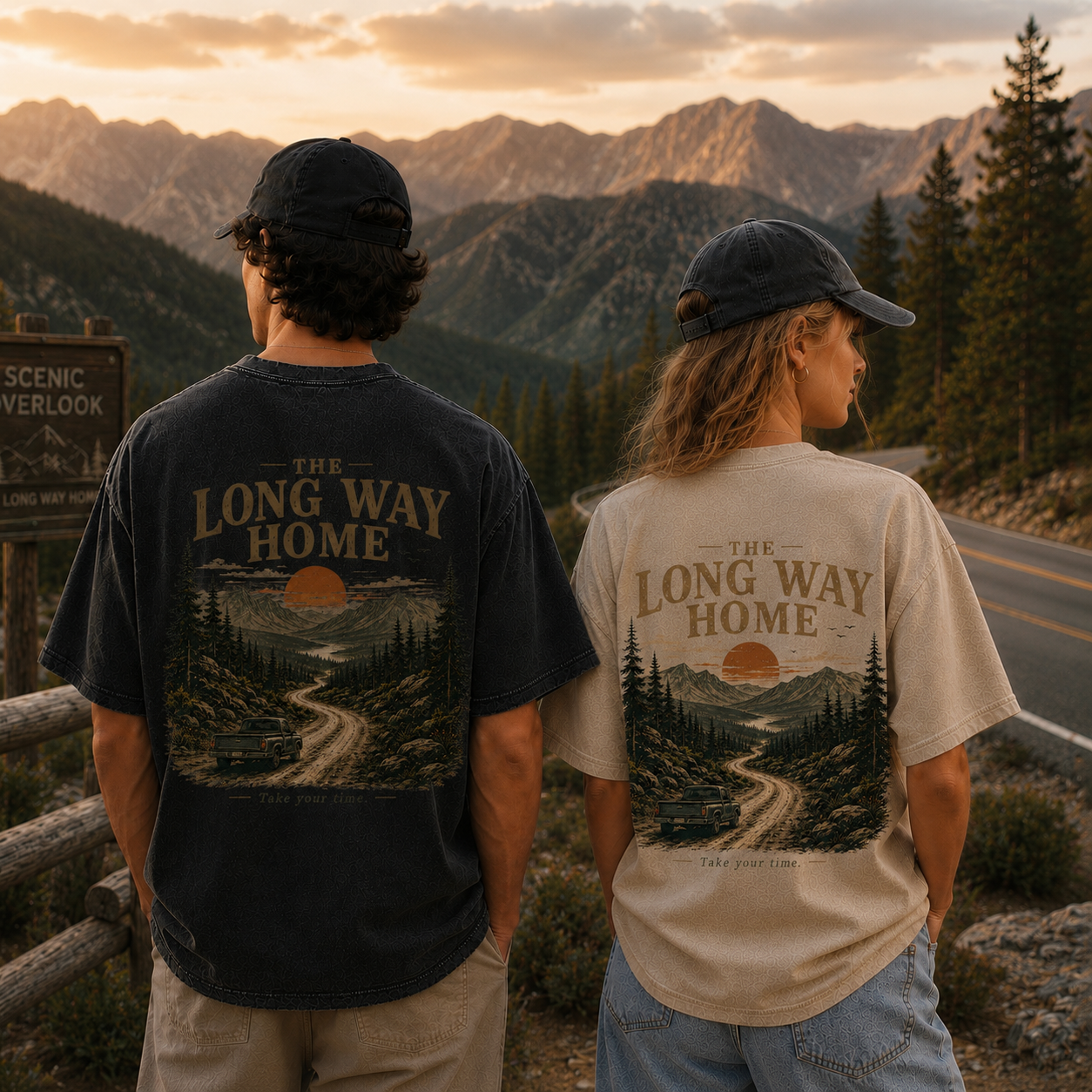 The Long Way Home Vintage Washed T-Shirt