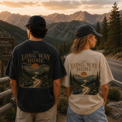 The Long Way Home Vintage Washed T-Shirt