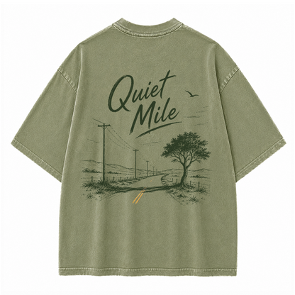 Quiet Mile Country Road Vintage Washed T-Shirt