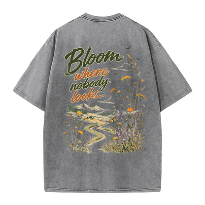 Bloom in Silence Vintage Washed T-Shirt