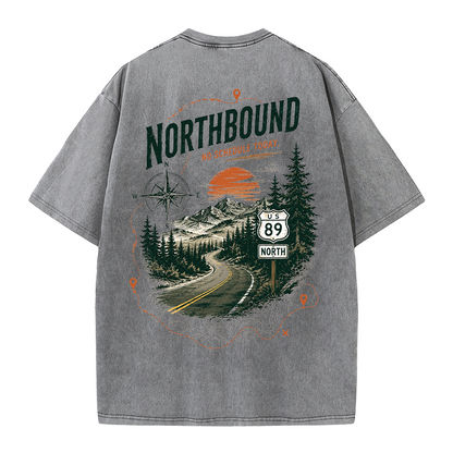 Northbound Mountain Route Vintage Washed T-Shirt