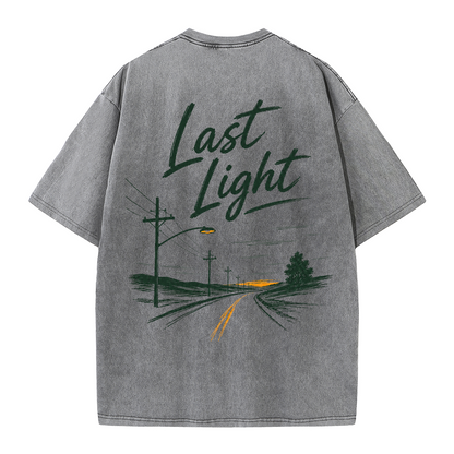 Last Light Country Road Vintage Washed T-Shirt