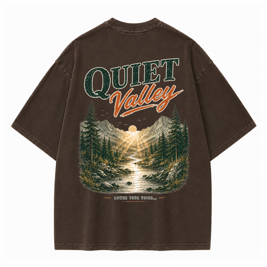 Quiet Valley Between the Peaks Vintage Washed T-Shirt