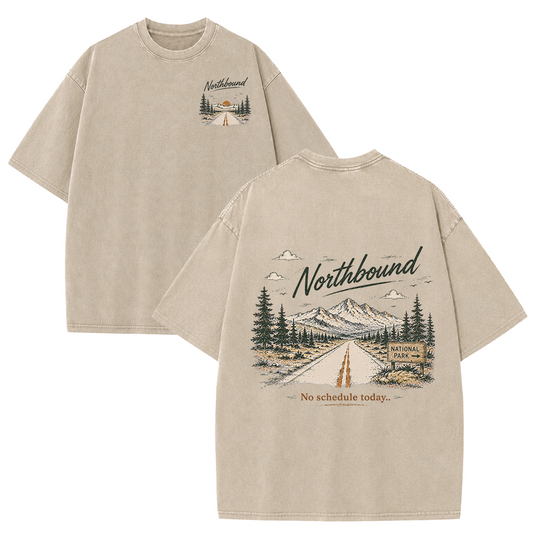 Northbound Through the National Parks Vintage Washed T-Shirt