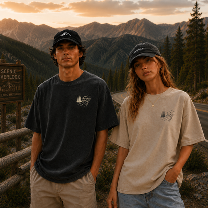 Where the Road Meets the Sunset Vintage Washed T-Shirt