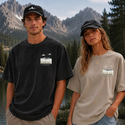 Open Meadow at Daybreak Vintage Washed T-Shirt