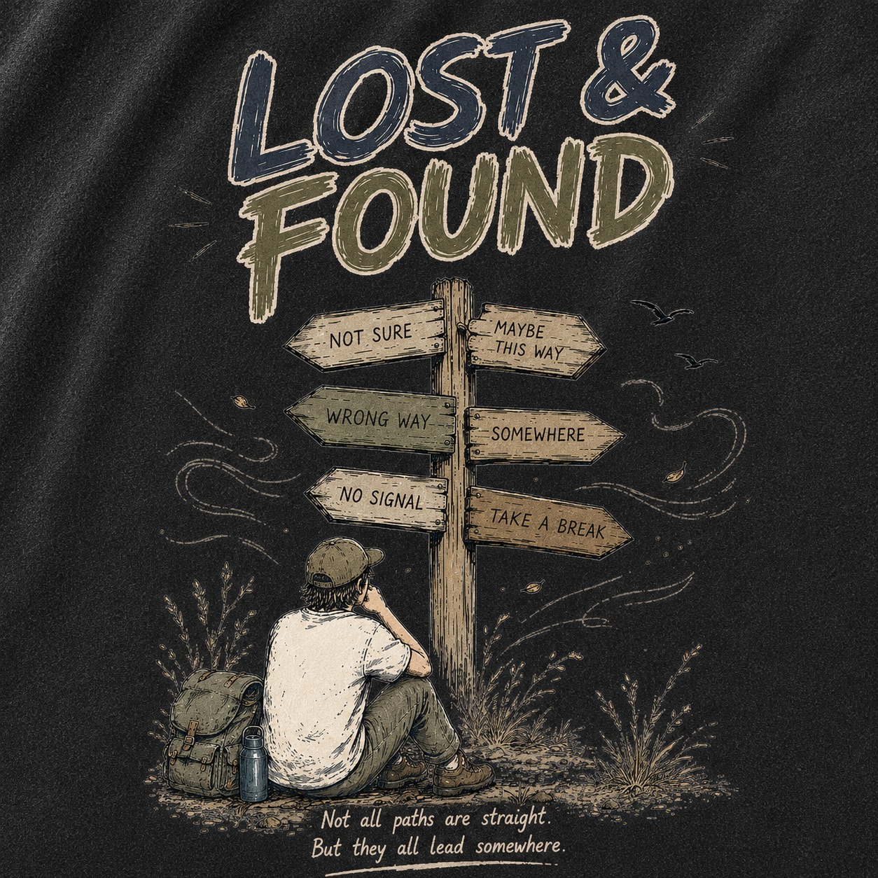 Finding Direction Vintage Washed T-Shirt
