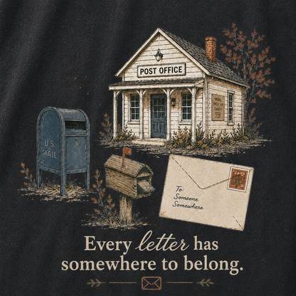 Vintage Post Office Graphic Vintage Washed T-Shirt