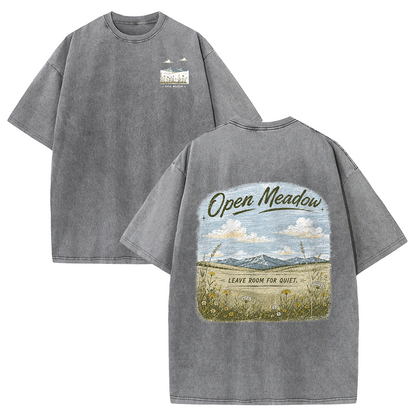 Open Meadow at Daybreak Vintage Washed T-Shirt