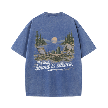 Moonlit Shore Vintage Washed T-Shirt