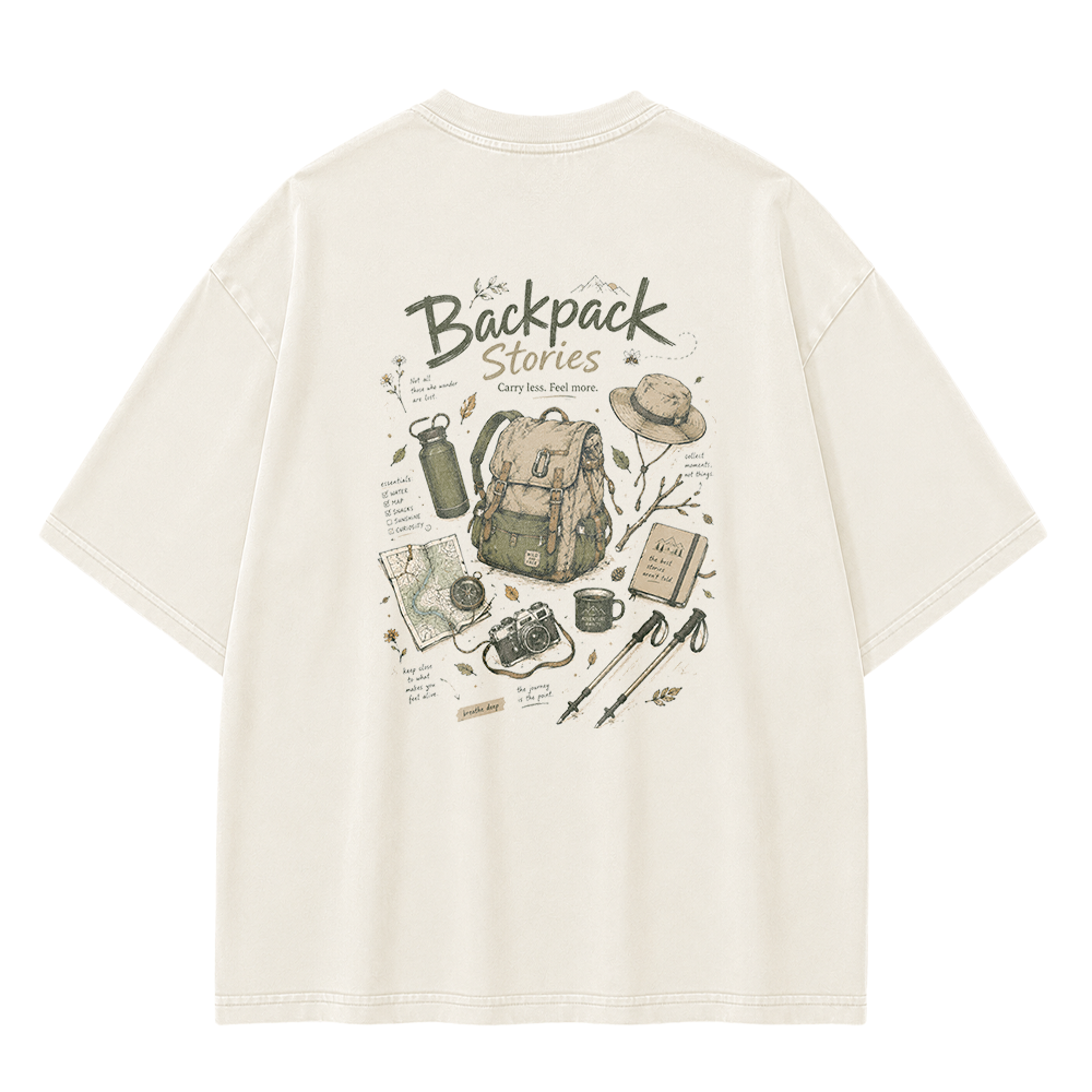 Backpack Stories Vintage Washed T-Shirt