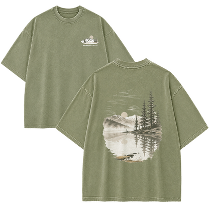 Morning Mist Lakeside Vintage Washed T-Shirt