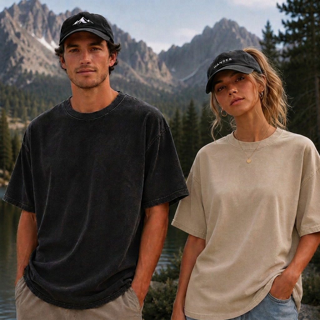 Above the Pines Beneath Endless Skies Vintage Washed T-Shirt