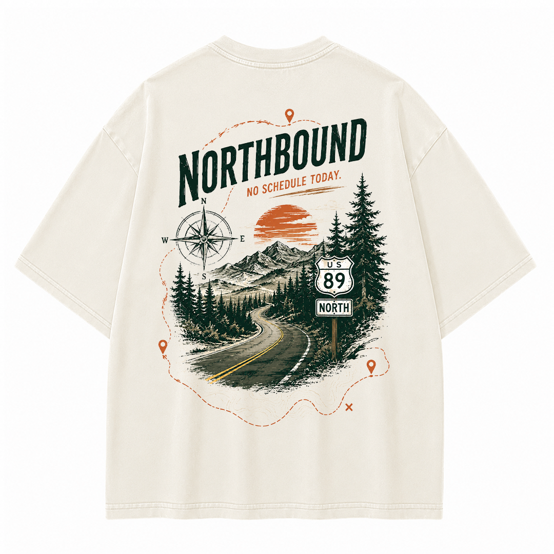 Northbound Mountain Route Vintage Washed T-Shirt