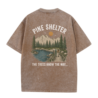 Where the Trail Leads Vintage Washed T-Shirt