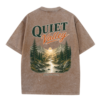 Quiet Valley Between the Peaks Vintage Washed T-Shirt