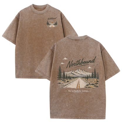 Northbound Through the National Parks Vintage Washed T-Shirt