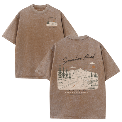 The Road to Somewhere Vintage Washed T-Shirt