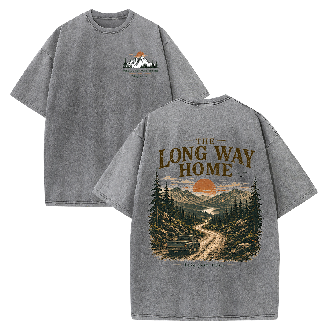 The Long Way Home Vintage Washed T-Shirt