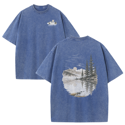 Morning Mist Lakeside Vintage Washed T-Shirt