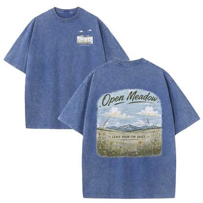 Open Meadow at Daybreak Vintage Washed T-Shirt