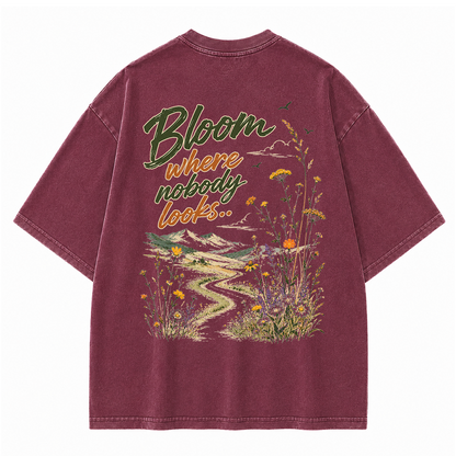 Bloom in Silence Vintage Washed T-Shirt
