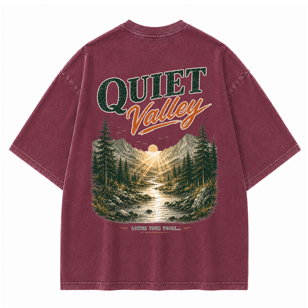 Quiet Valley Between the Peaks Vintage Washed T-Shirt