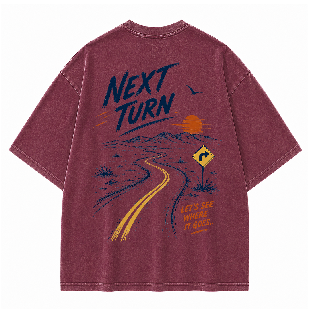 Next Turn Scenic Route Vintage Washed T-Shirt