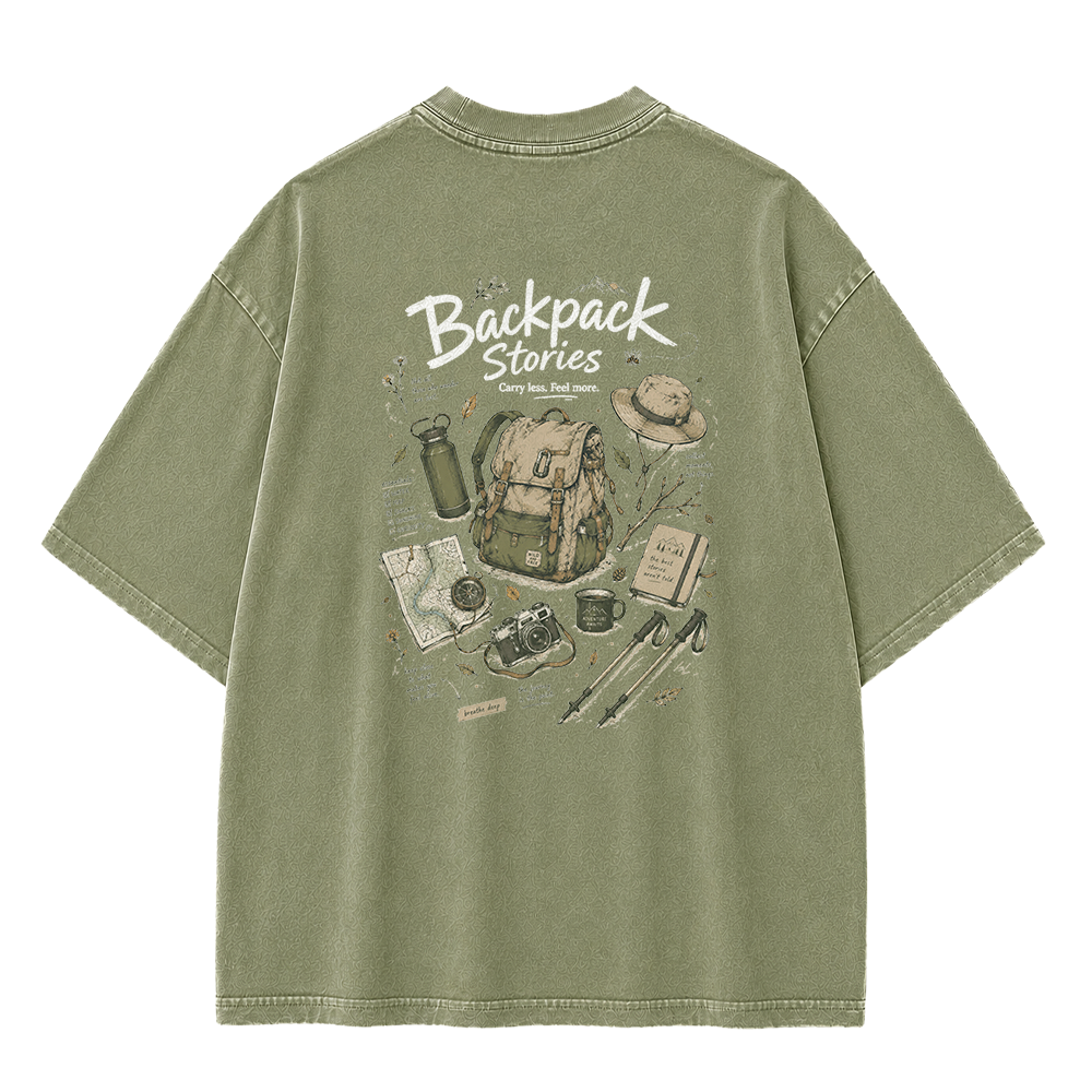 Backpack Stories Vintage Washed T-Shirt