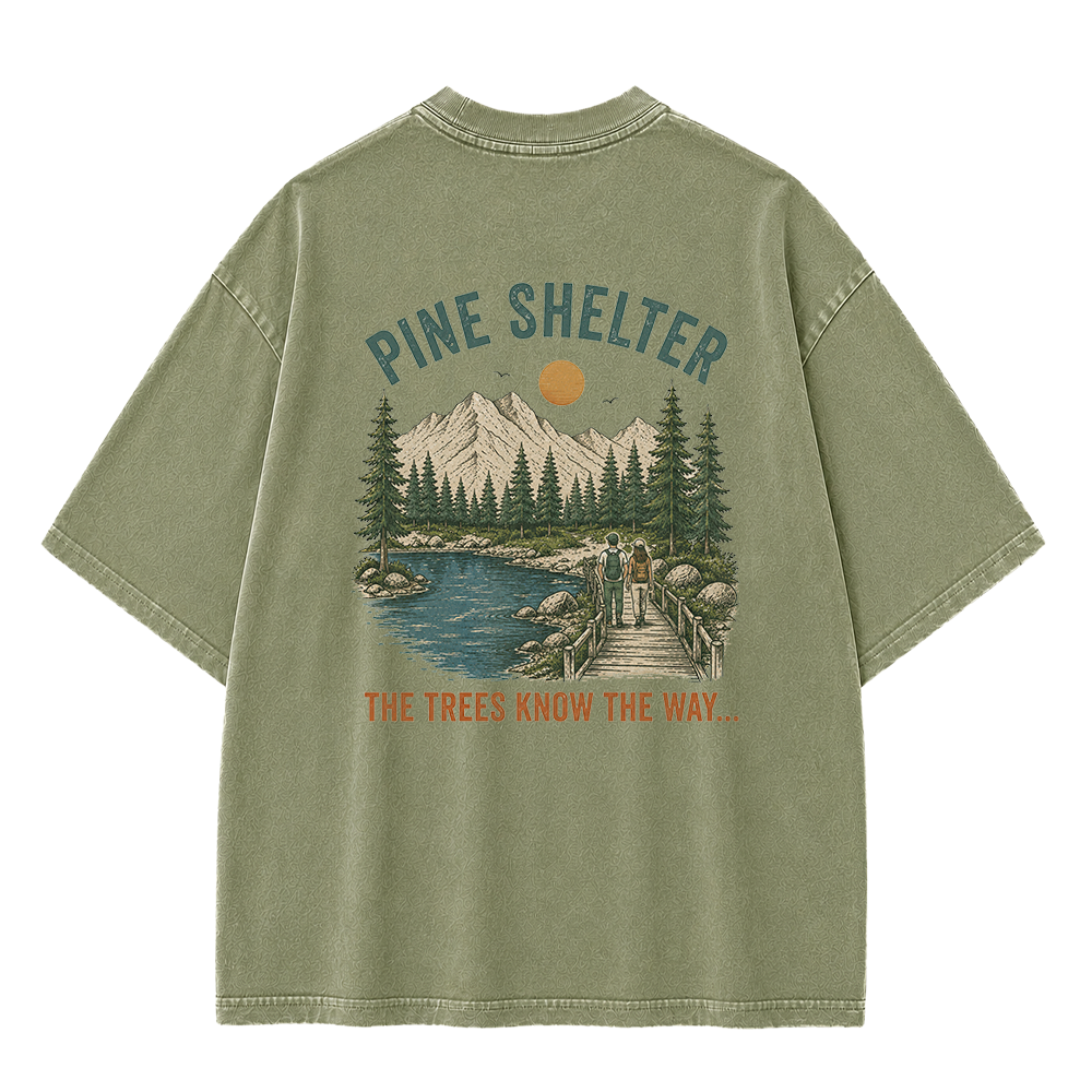 Where the Trail Leads Vintage Washed T-Shirt
