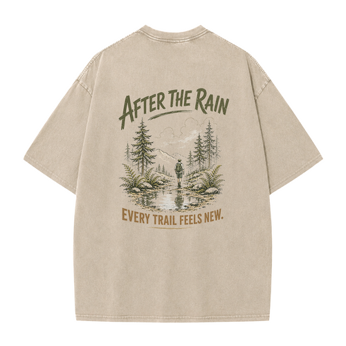 Trail After Rain Vintage Washed T-Shirt