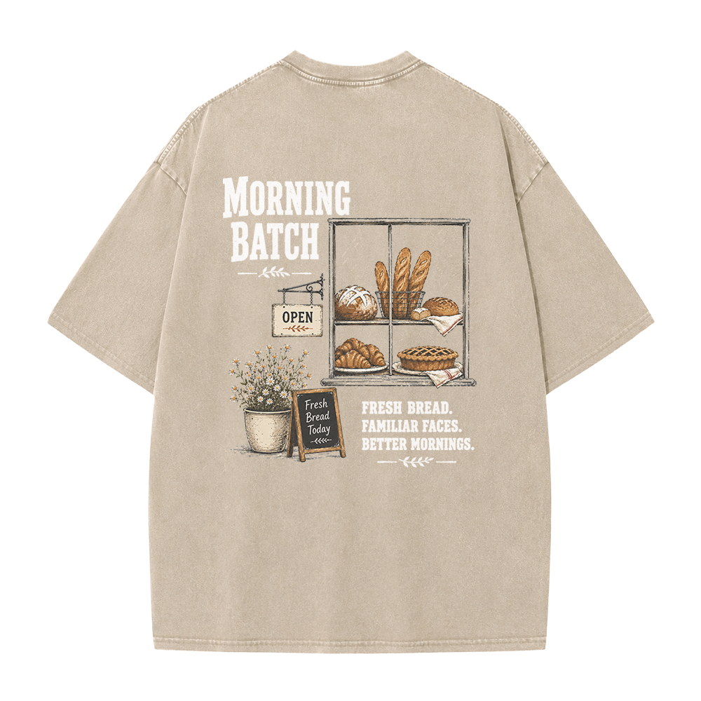 The Morning Bakery Graphic Vintage Washed T-Shirt