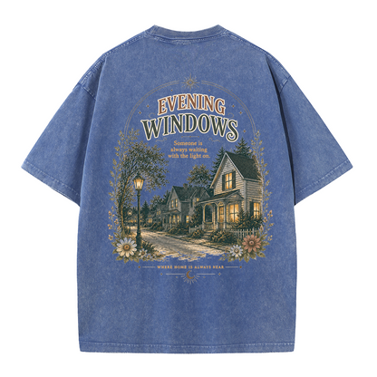 Warm Windows Graphic Vintage Washed T-Shirt