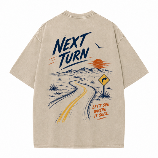 Next Turn Scenic Route Vintage Washed T-Shirt