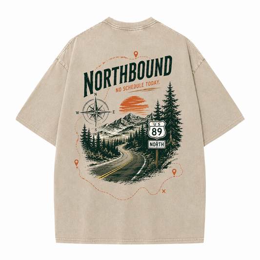 Northbound Mountain Route Vintage Washed T-Shirt