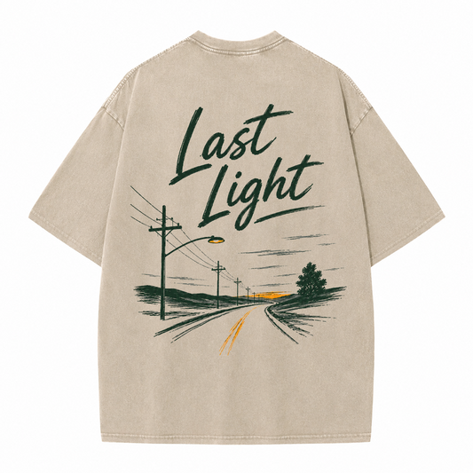 Last Light Country Road Vintage Washed T-Shirt