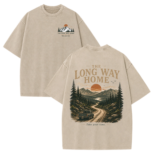 The Long Way Home Vintage Washed T-Shirt