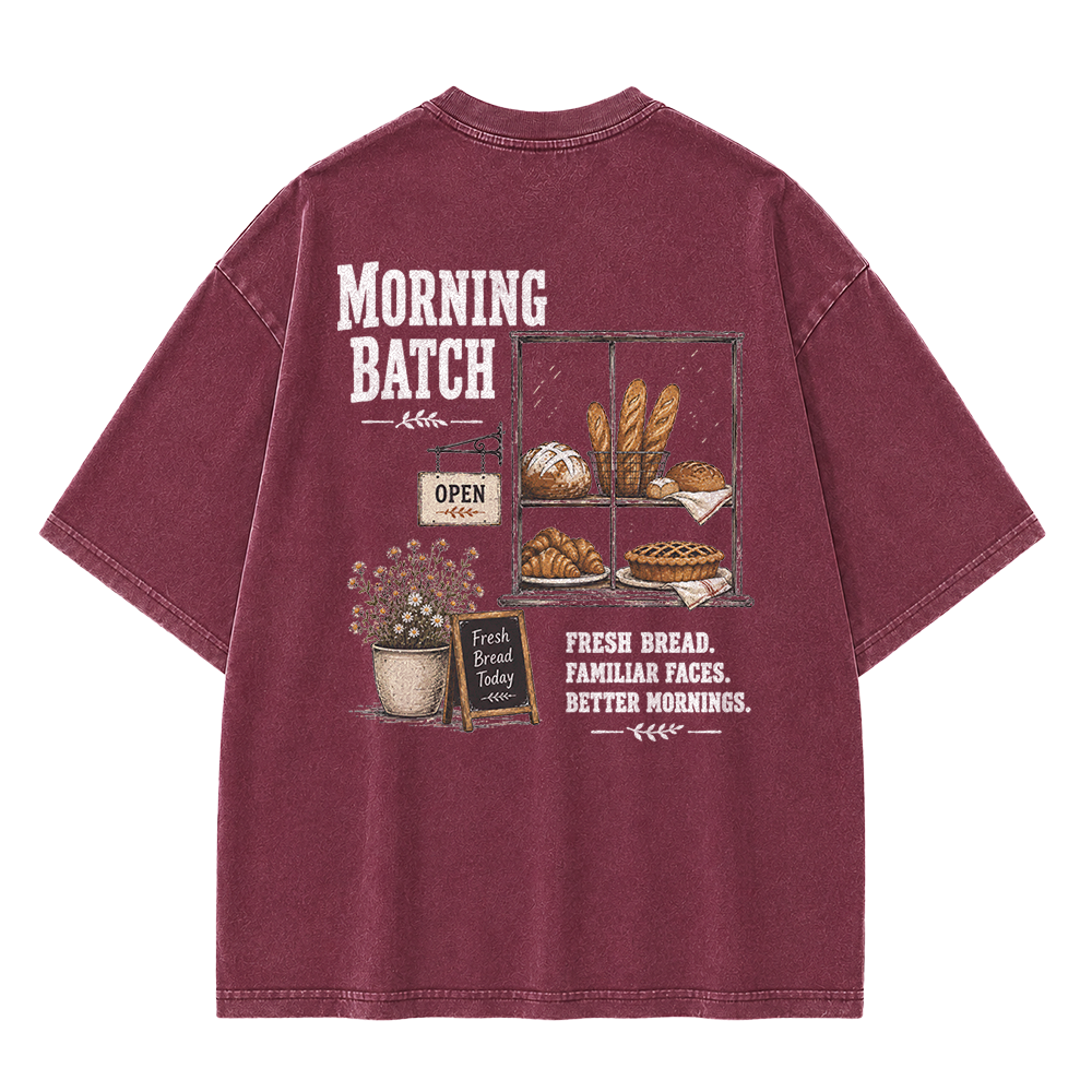 The Morning Bakery Graphic Vintage Washed T-Shirt