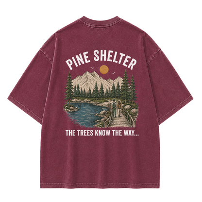Where the Trail Leads Vintage Washed T-Shirt