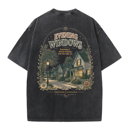 Warm Windows Graphic Vintage Washed T-Shirt